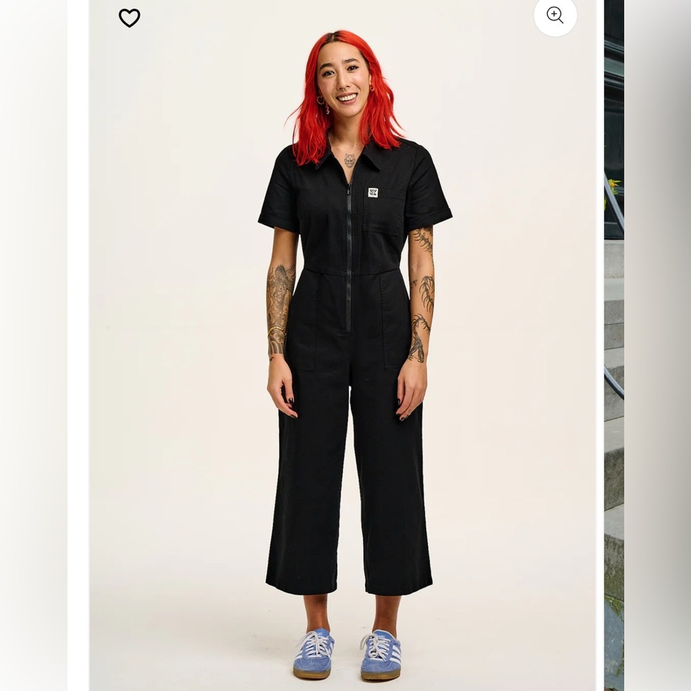 Lucy & Yak Ragan Cotton Jumpsuit in Black